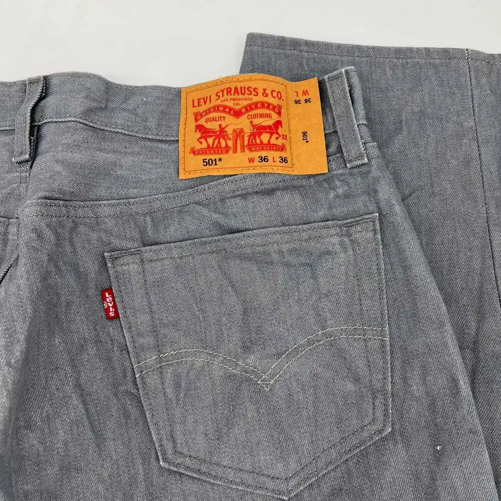 Levi's Gray Baggy Cotton Chinos | Men’s Regular 36